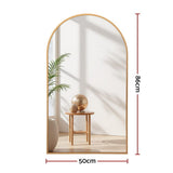 Darrahopens Home & Garden > Decor > Mirrors Embellir 86x50cm Arched Wall Mirror Vanity Makeup Home Decor