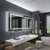 Darrahopens Home & Garden > Decor > Mirrors Fin 1200X800Mm Led Front Backlit Bathroom Mirror Fogless Anti-Aging Premium Hd Glass