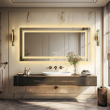 Darrahopens Home & Garden > Decor > Mirrors Fin 1200X800Mm Led Front Backlit Bathroom Mirror Fogless Anti-Aging Premium Hd Glass