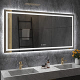 Darrahopens Home & Garden > Decor > Mirrors Fin 1200X800Mm Led Front Backlit Bathroom Mirror Fogless Anti-Aging Premium Hd Glass