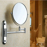 Darrahopens Home & Garden > Decor > Mirrors Fin Bath Mirror 1X/5X Magnification Wall Mounted Adjustable Makeup Mirror Arm Extend