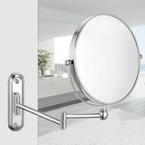 Darrahopens Home & Garden > Decor > Mirrors Fin Bath Mirror 1X/5X Magnification Wall Mounted Adjustable Makeup Mirror Arm Extend