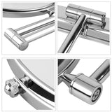 Darrahopens Home & Garden > Decor > Mirrors Fin Bath Mirror 1X/5X Magnification Wall Mounted Adjustable Makeup Mirror Arm Extend