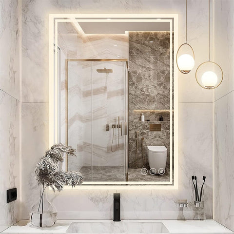 Darrahopens Home & Garden > Decor > Mirrors LED Anti-Fog Wall-Mounted Bathroom Mirror