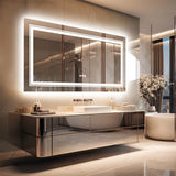 Darrahopens Home & Garden > Decor > Mirrors LED Bathroom Mirror Double Light Vanity Makeup Mirror Tall Full-Size Body Mirror