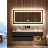 Darrahopens Home & Garden > Decor > Mirrors LED Bathroom Mirror Double Light Vanity Makeup Mirror Tall Full-Size Body Mirror