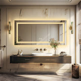 Darrahopens Home & Garden > Decor > Mirrors LED Bathroom Mirror Double Light Vanity Makeup Mirror Tall Full-Size Body Mirror
