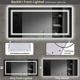 Darrahopens Home & Garden > Decor > Mirrors LED Bathroom Mirror with Anti-Fog & Adjustable Lighting