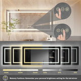 Darrahopens Home & Garden > Decor > Mirrors LED Bathroom Mirror with Anti-Fog & Adjustable Lighting