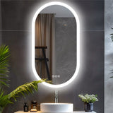 Darrahopens Home & Garden > Decor > Mirrors Premium Oval LED Anti-Fog Bathroom Mirror