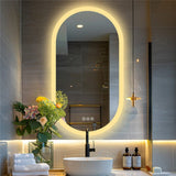 Darrahopens Home & Garden > Decor > Mirrors Premium Oval LED Anti-Fog Bathroom Mirror