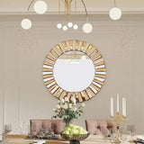 Darrahopens Home & Garden > Decor > Mirrors Radiant Sunburst Mirror: Elegant Wall Mounted Decor for Your Living Space