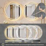 Darrahopens Home & Garden > Decor > Mirrors Round LED Anti-Fog Backlit Bathroom Mirror