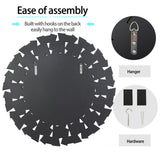 Darrahopens Home & Garden > Decor > Mirrors Silver Sunburst Round Wall Mirror