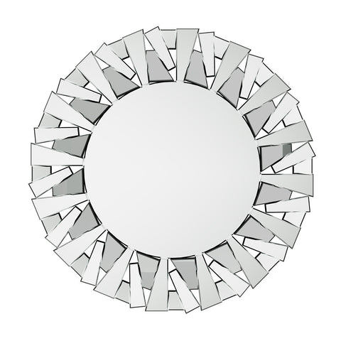 Darrahopens Home & Garden > Decor > Mirrors Silver Sunburst Round Wall Mirror