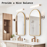 Darrahopens Home & Garden > Decor > Mirrors Wall Arch Mirror Arc Aluminum Frame Bathroom 50x80cm GOLD