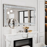 Darrahopens Home & Garden > Decor > Mirrors Xxxl Large Gorgeous Diamond Wall Mirror Crushed Crystal Long Full Length Mirror