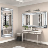 Darrahopens Home & Garden > Decor > Mirrors Xxxl Large Gorgeous Diamond Wall Mirror Crushed Crystal Long Full Length Mirror