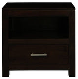 Darrahopens Home & Garden > Decor Paris 1 Drawer Solid Mahogany Timber Lamp Table (Chocolate)