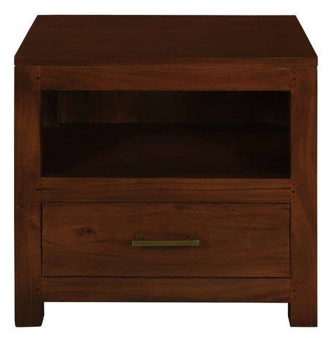 Darrahopens Home & Garden > Decor Paris 1 Drawer Solid Mahogany Timber Lamp Table (Mahogany)