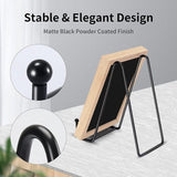 Darrahopens Home & Garden > Decor > Picture Frames 6 Inch Black Metal Display Stands - 3-Pack for Photos, Books & Art - Sturdy Metal Design