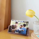 Darrahopens Home & Garden > Decor > Picture Frames 6 Inch Photo Frames 2 pcs Set, Wooden And Acrylic Glass Picture Frame For Tabletop Home Decor