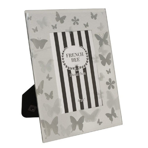 Darrahopens Home & Garden > Decor > Picture Frames Butterfly Photo Frame 4''x6'' Glass Front Gold 18cm