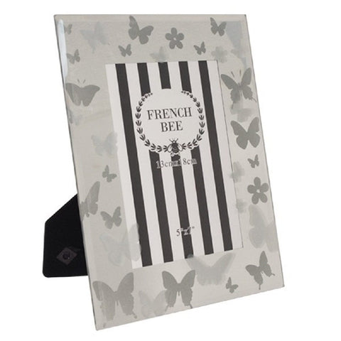 Darrahopens Home & Garden > Decor > Picture Frames Butterfly Photo Frame 5''x7'' Glass Front Gold 21cm