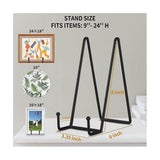 Darrahopens Home & Garden > Decor > Picture Frames {CA} 8 inch black metal plate stand plate holder for picture, decorative plate, book