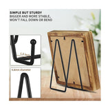 Darrahopens Home & Garden > Decor > Picture Frames {CA} 8 inch black metal plate stand plate holder for picture, decorative plate, book