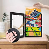 Darrahopens Home & Garden > Decor > Picture Frames Interchangeable frame - children's drawing - Interchangeable frame A4 - Children's artwork - children's drawings interchangeable frame - Photo frame Poster frame Wall frame - Gift - White