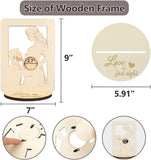 Darrahopens Home & Garden > Decor > Picture Frames Memorial Photo Frame - Baby Ultrasound Memorial Frame - Newborn Memorial Stand - Style A