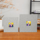 Darrahopens Home & Garden > Decor > Picture Frames Red Linen Self-Adhesive Photo Album DIY Scrapbook with Cover Window 11x10.6 Inch for Family Wedding Travel Memories Preservation Australian Home