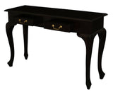 Darrahopens Home & Garden > Decor Queen Ann 2 Drawer Sofa Table (Chocolate)