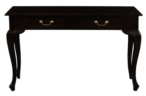Darrahopens Home & Garden > Decor Queen Ann 2 Drawer Sofa Table (Chocolate)