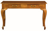 Darrahopens Home & Garden > Decor Queen Ann 2 Drawer Sofa Table (Light Pecan)