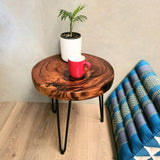 Darrahopens Home & Garden > Decor Round Wood Side Table / Corner Table / Lamp Table 42cm Diameter