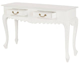 Darrahopens Home & Garden > Decor Seine 2 Drawer Carved Sofa Table (White)
