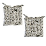 Darrahopens Home & Garden > Decor Set of 2 Cotton Cover Chair Pads 40 x 40 cm Arc de Triomphe
