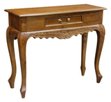 Darrahopens Home & Garden > Decor Sierra Carved 1 Drawer Sofa Table (Light Pecan)