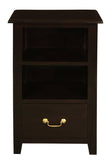 Darrahopens Home & Garden > Decor Tasmania 1 Drawer Solid Mahogany Timber Lamp Table (Chocolate)