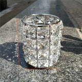 Darrahopens Home & Garden > Decor > Vases & Table Decor 1 piece crystal pen holder, round creative desktop makeup brush storage box, polished cast iron metal art decorative display piece, lightweight and desktop style.silver