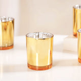 Darrahopens Home & Garden > Decor > Vases & Table Decor 10 Pack Gold Votive Tealight Candle Holders Valentines Day Mercury  Wedding Decor Glass Candlestick Party Decorations Bridal Baby Shower Event