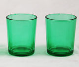 Darrahopens Home & Garden > Decor > Vases & Table Decor 10 Pack Green Glass Votive Candle Holders Table Centreoieces  Xmas Wedding Anniversary Event Recption Party Function or Home Decor