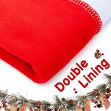 Darrahopens Home & Garden > Decor > Vases & Table Decor 16-piece Christmas chair set-holiday red Christmas hat pattern, suitable for holiday dinners and party decorations, including 8 chair sets and 8 tableware sets, reusable, durable fabric, suitable for Christmas, New Year, Valentine's Day and party activiti