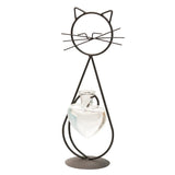 Darrahopens Home & Garden > Decor > Vases & Table Decor 2 Pack Cat Iron Flower Ware 001