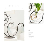 Darrahopens Home & Garden > Decor > Vases & Table Decor 2 Pack Cat Iron Flower Ware 004