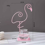 Darrahopens Home & Garden > Decor > Vases & Table Decor 2 Pack Flamingo Iron Flower Ware
