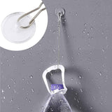 Darrahopens Home & Garden > Decor > Vases & Table Decor 30 Pieces Clear Self-Adhesive Ceiling Hooks, No-Drill Ceiling Hooks, Sticky Hooks with Flagpole Clips for Bedroom, Bathroom, Kitchen, Bedroom Wall, Carnival Item
