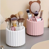 Darrahopens Home & Garden > Decor > Vases & Table Decor 360-degree rotating makeup brush organizer, polished plastic material, no assembly required, no odor - makeup display case.PINK
